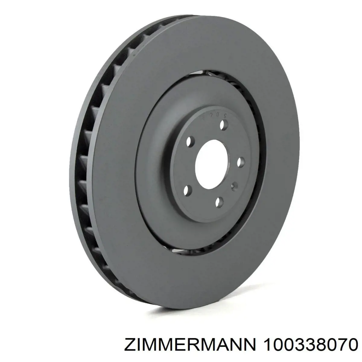 100338070 Zimmermann Диск тормозной передний