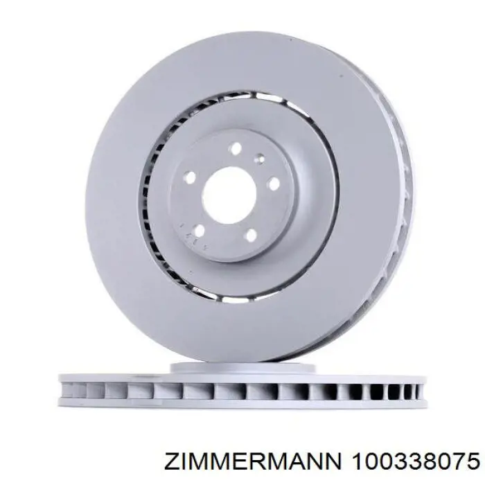 Передние тормозные диски 100338075 Zimmermann