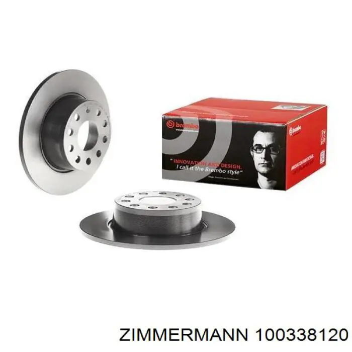 Задний дисковый тормоз Zimmermann 100338120