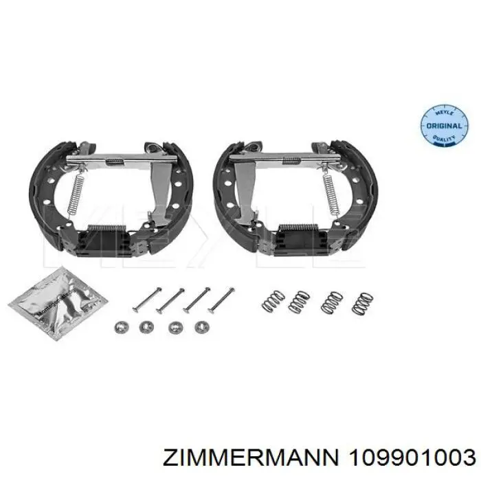 Задние барабанные колодки 109901003 Zimmermann