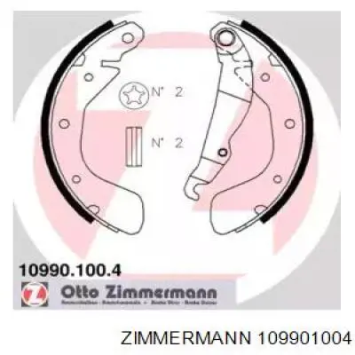 Колодки тормозные задние барабанные Zimmermann 109901004