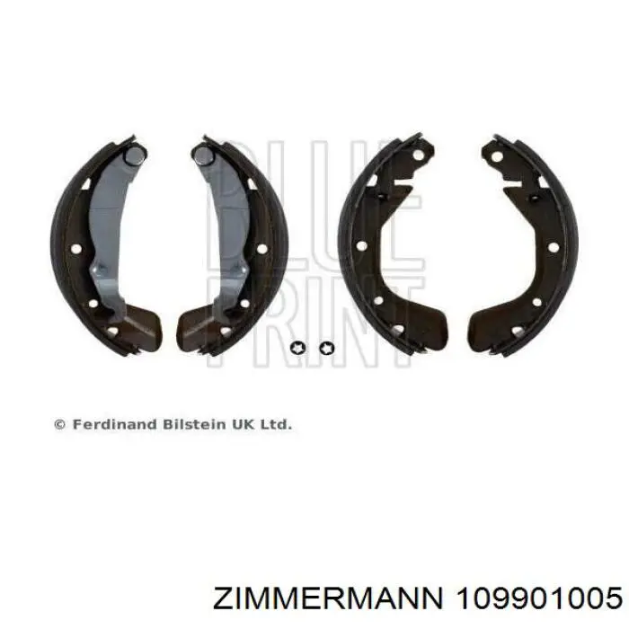 Колодки гальмові задні, барабанні 109901005 Zimmermann
