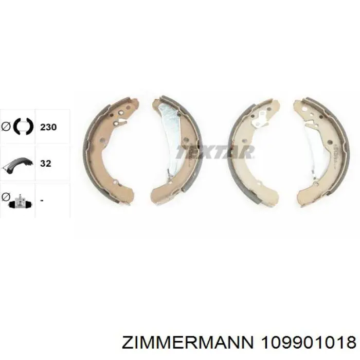 Барабанные колодки Zimmermann 109901018