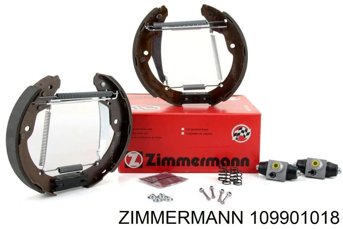 Купить 109901018 Zimmermann Задние барабанные тормозные колодки