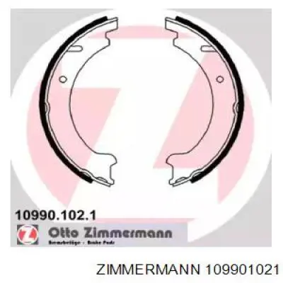 Колодки ручника (стояночного тормоза) Zimmermann 109901021