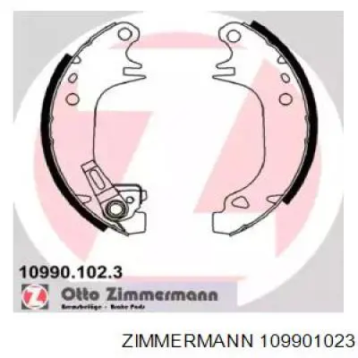 109901023 Zimmermann колодки тормозные задние барабанные