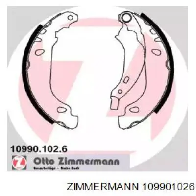 10990.102.6 Zimmermann колодки тормозные задние барабанные