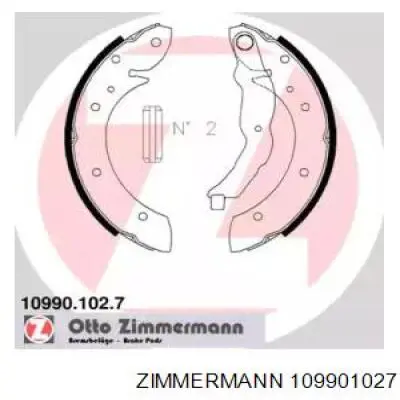 109901027 Zimmermann колодки тормозные задние барабанные
