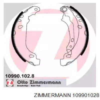 10990.102.8 Zimmermann задние барабанные колодки