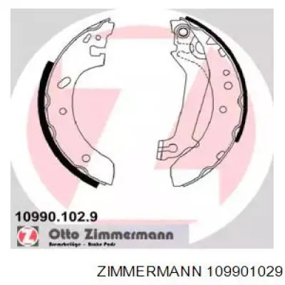 109901029 Zimmermann колодки тормозные задние барабанные