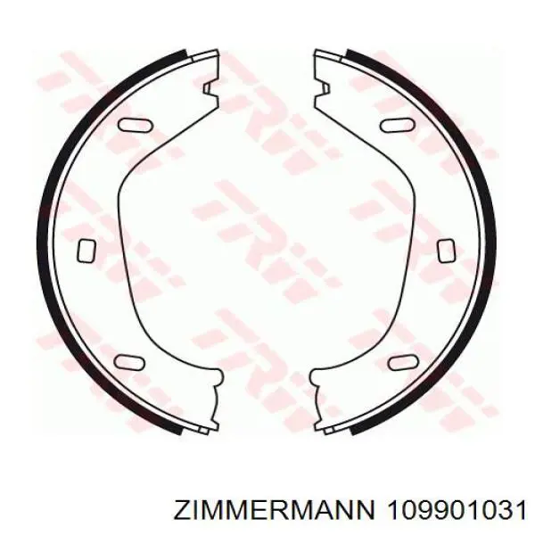 Juego de zapatas de frenos, freno de estacionamiento 109901031 Zimmermann