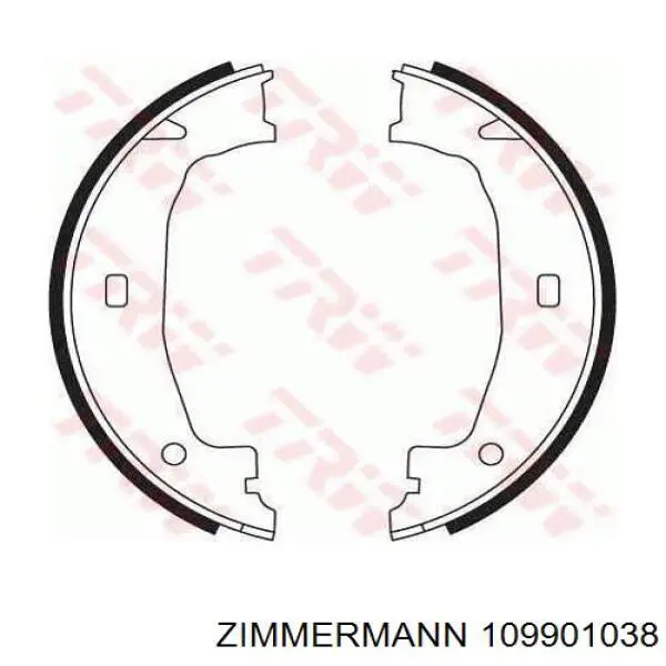 109901038 Zimmermann Тормозные колодки ручника
