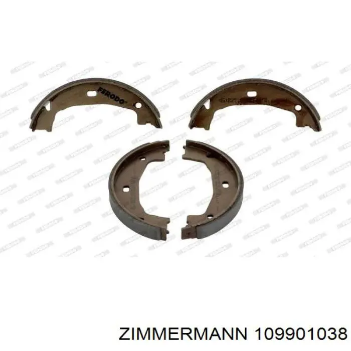 Тормозные колодки стояночного тормоза Zimmermann 109901038 цена, от 21.47 USD