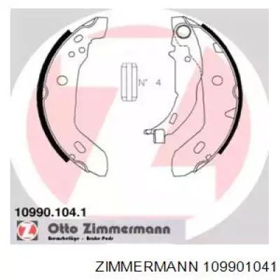109901041 Zimmermann колодки тормозные задние барабанные