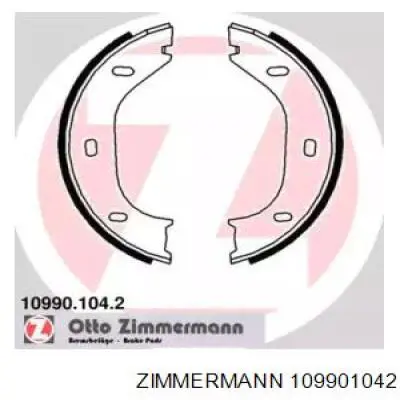 Задние барабанные колодки 109901042 Zimmermann