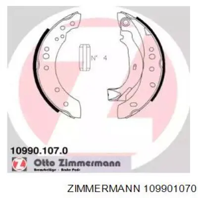 Задние барабанные колодки 109901070 Zimmermann