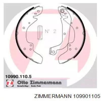 109901105 Zimmermann колодки тормозные задние барабанные