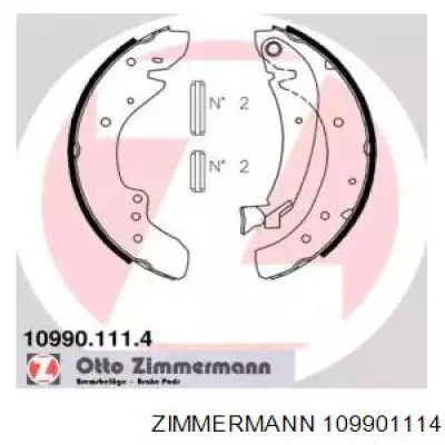 109901114 Zimmermann колодки тормозные задние барабанные
