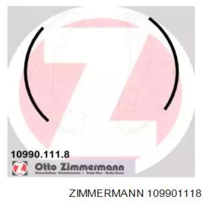 10990.111.8 Zimmermann колодки тормозные задние барабанные