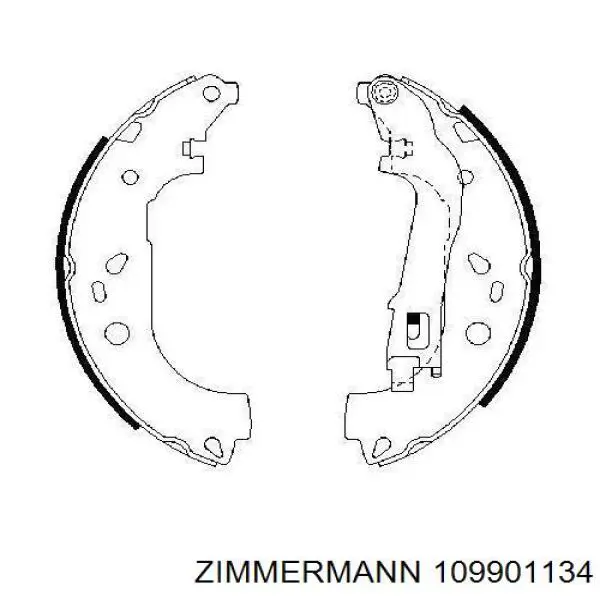 Тормоза рабочие задние ножные и тормозные барабаны Zimmermann 109901134 цена, от 30.08 USD
