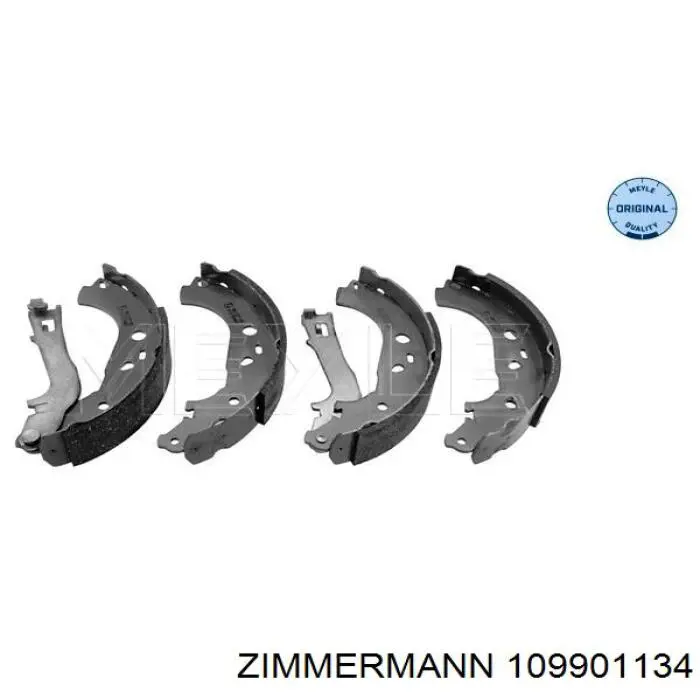 Купить 109901134 Zimmermann Задние барабанные тормозные колодки