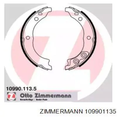 Колодки ручника 109901135 Zimmermann