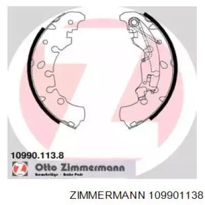 109901138 Zimmermann колодки тормозные задние барабанные