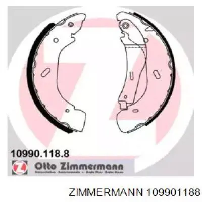 Задние барабанные колодки 109901188 Zimmermann