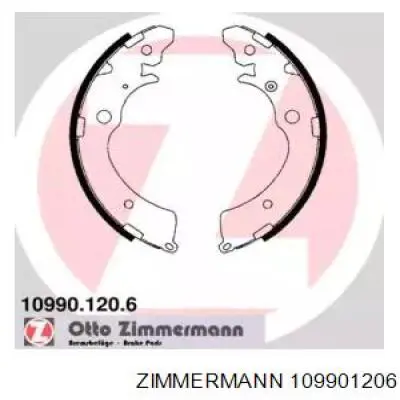 Колодки тормозные задние барабанные Zimmermann 109901206