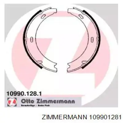 10990.128.1 Zimmermann колодки ручника (стояночного тормоза)