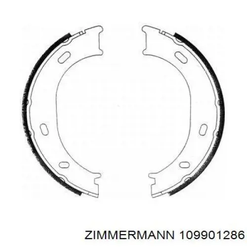 Купить 109901286 Zimmermann Колодки ручника/стояночного тормоза