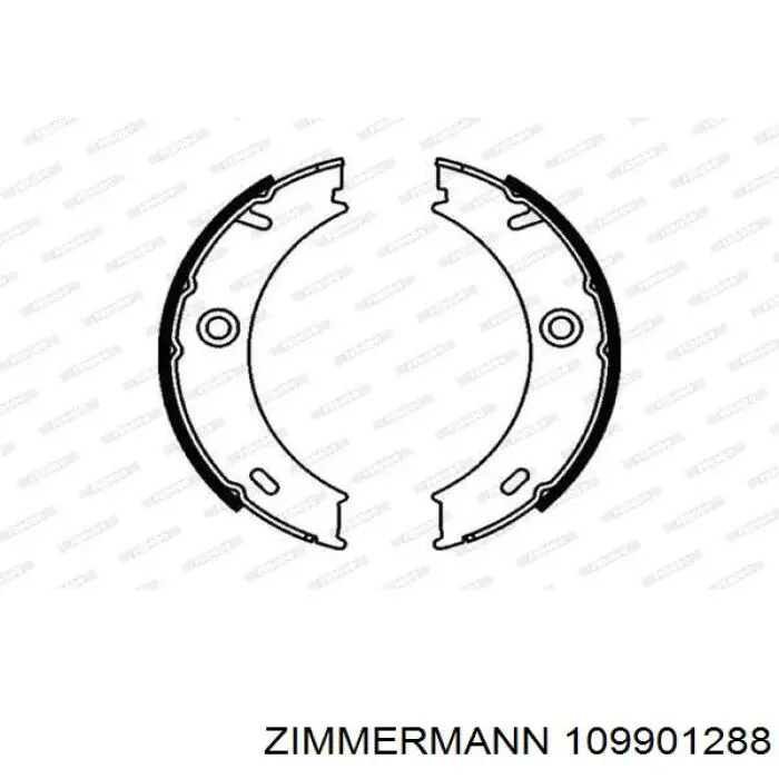 Колодки стояночного тормоза Zimmermann 109901288