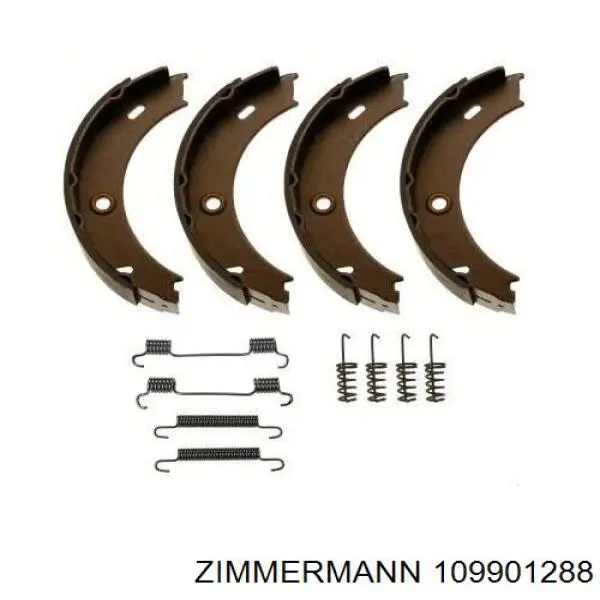 Купить 109901288 Zimmermann Колодки ручника/стояночного тормоза