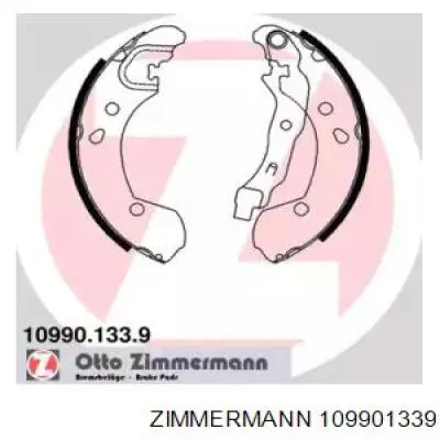 Задние барабанные колодки 109901339 Zimmermann