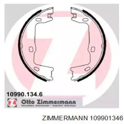 Колодки ручника (стояночного тормоза) Zimmermann 109901346