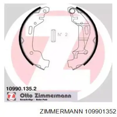 Задние барабанные колодки 109901352 Zimmermann