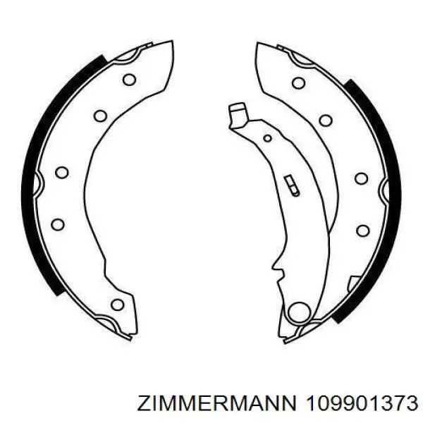 Барабанные колодки Zimmermann 109901373