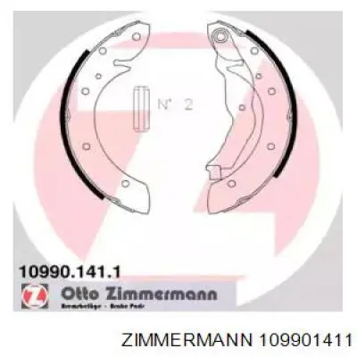 109901411 Zimmermann колодки тормозные задние барабанные