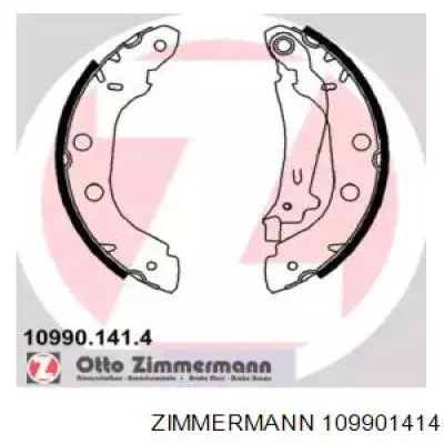 Колодки тормозные задние барабанные Zimmermann 109901414
