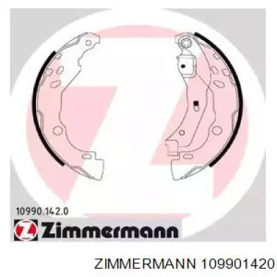 10990.142.0 Zimmermann колодки тормозные задние барабанные