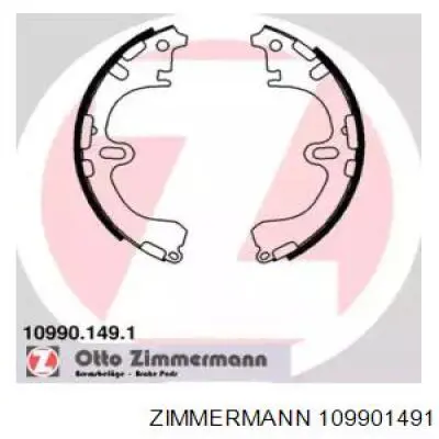 109901491 Zimmermann задние барабанные колодки