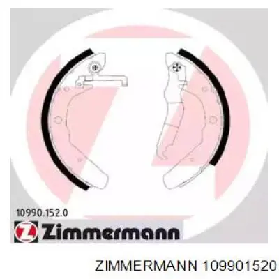 109901520 Zimmermann задние барабанные колодки