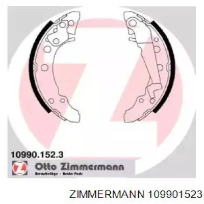 109901523 Zimmermann колодки тормозные задние барабанные