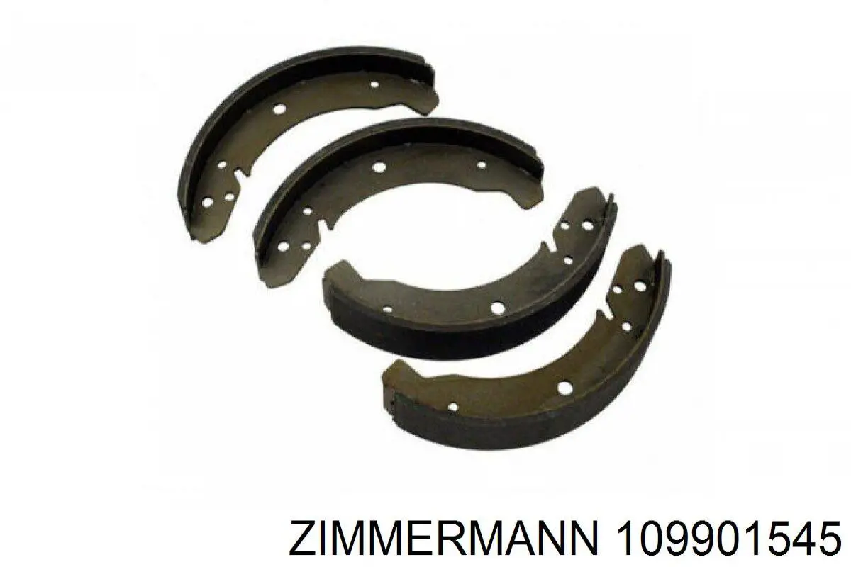 Купить 109901545 Zimmermann Задние барабанные тормозные колодки