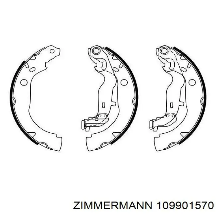 Барабанные колодки Zimmermann 109901570