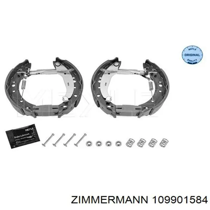 Купить 109901584 Zimmermann Задние барабанные тормозные колодки