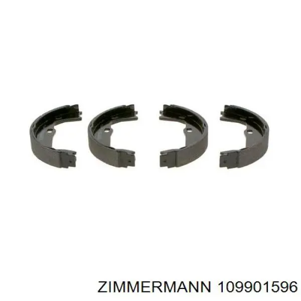 109901596 Zimmermann sapatas do freio traseiras de tambor