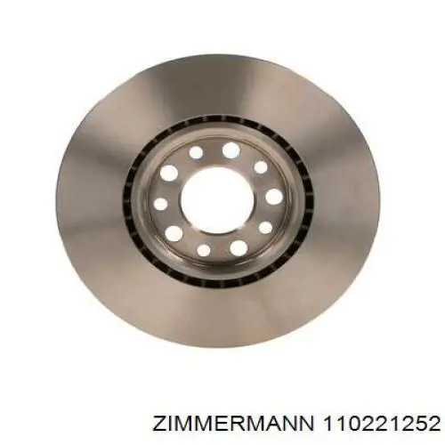 Передние тормозные диски 110221252 Zimmermann