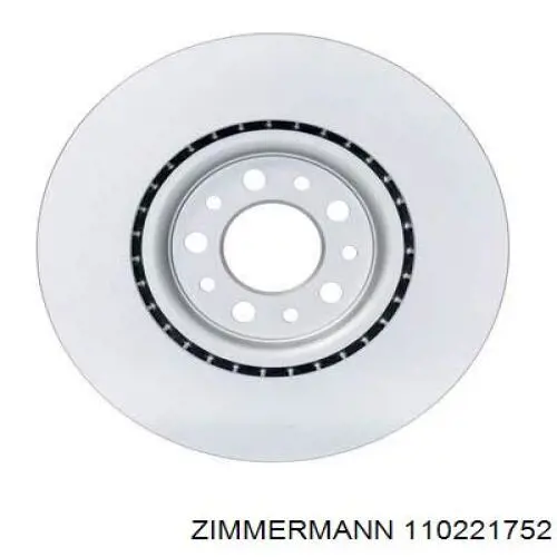 Передние тормозные диски 110221752 Zimmermann