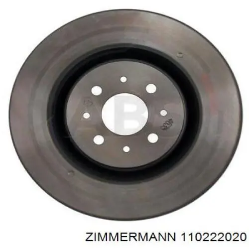 Передние тормозные диски 110222020 Zimmermann